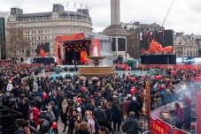 Chinese New Year celebrations in Trafalgar Square.