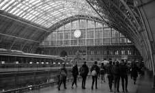 The rather remarkable King's Cross/ St. Pancras station. It's like the inside of an airline hangar in terms of size.